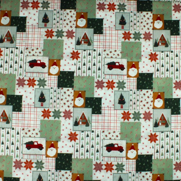 Weihnachtliches Patchwork in Skandi design